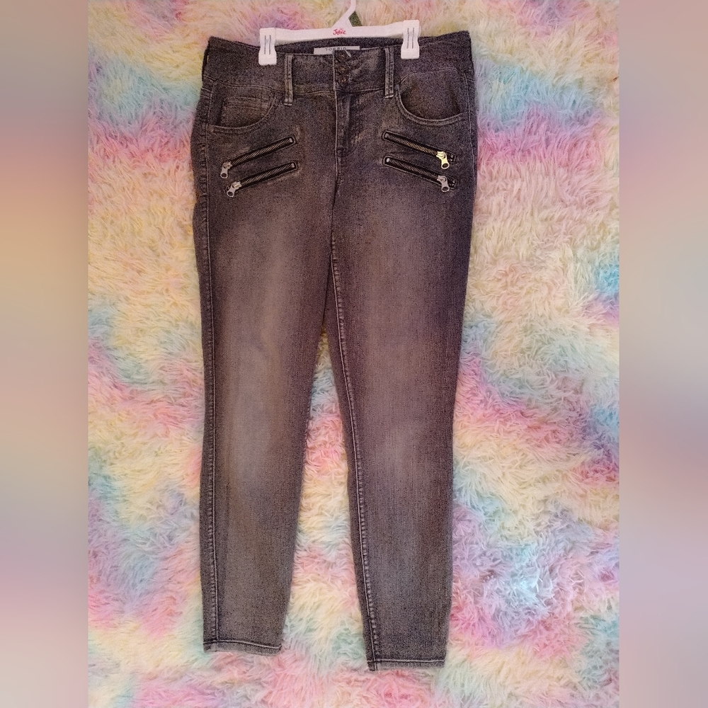 Torrid gray zip jeggings